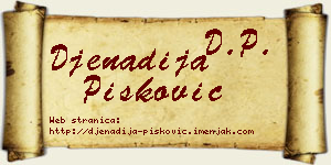 Đenadija Pisković vizit kartica